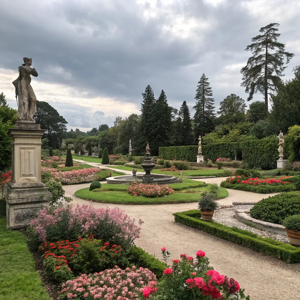 A beautiful historic garden